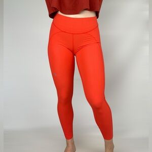 Janji Red and Orange High-Waisted Leggings